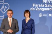 Los ministros de Sanidad y Ciencie a Innovación, José Miñones y Diana Morant.