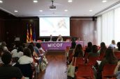 Imagen de la inauguración de la jornada de dermofarmacia del COF de Valencia.