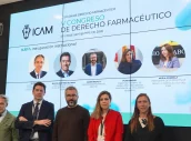 Javier Mata, Manuel Martínez, Javier Padilla,  Pilar Jimeno y Nuria Amarilla, durante la inauguración.