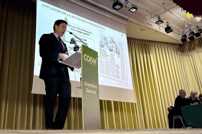 Manuel Martínez del Peral durante la Asamblea General