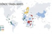 Lugares del mundo donde Farmamundi realiza su actividad.