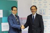 Miguel Martín, presidente de la Sociedad Española de Oncología Médica (SEOM) y Jorge Sierra, su homólogo en la Sociedad Española de Hematología y Hemoterapia (SEHH)