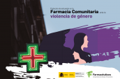 Imagen de la campaña de los farmacéuticos frente a la violencia de género.