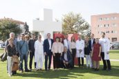 Imagen de los representantes del consorcio que desarrollará el proyecto de secuenciación del genoma en Navarra.