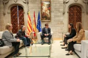 Un momento del encuentro en la Generalitat.