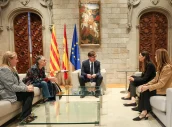 Un momento del encuentro en la Generalitat.