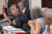 La consejera Olga Pané, durante su última intervención en el Parlamento de Cataluña.