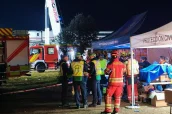 Equipos de Protección Civil durante los trabajos en Urda. Foto: Ayto. Valdepeñas.