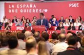 Imagen de la presentación de la candidatura del PSOE a las próximas elecciones generales.