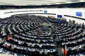 Imagen de una sesión plenaria del Parlamento Europeo en octubre de 2018.