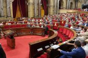 Sesión del Parlamento de Cataluña en la que se ha votado la Ley que recupera la autonomía de la Agencia de Salud Pública.