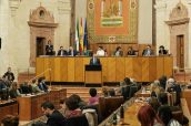 Imagen del Pleno del parlamento de Andalucía.