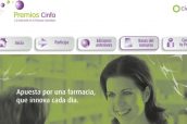 Imagen de la web habilitada por Cinfa para participar en los premios a la innovación en la farmacia comunitaria.