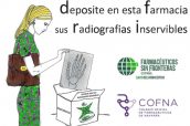 Imagen de la campaña de recogida de radiografías en las farmacias de Navarra.