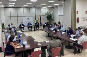 Imagen de la primera reunión del Comité Asesor Experto para la gestión de la Covid-19 en Andalucía.