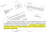 Extracto de la carta remitida por el Defensor del Pueblo a Afarán, en relación a la queja por el desabastecimiento de las subastas andaluzas