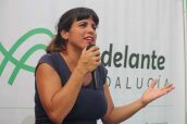Teresa Rodríguez, candidata de Adelante Andalucía a la presidencia de la Junta de Andalucía