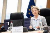 La presidenta de la Comisión Europea, Ursula von der Leyen.