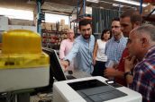 Visita reciente de socios de Novaltia al almacén de Zaratamo, Vizcaya.