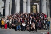 Imagen de Avite, durante una concentración en el Congreso de los Diputados.