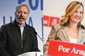 Jorge Azón y Pilar Alegría.