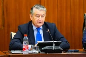 Antonio Sanz, durante su intervención en la comisión de Sanidad, del Parlamento de Andalucía.