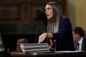 Miriam Nogueras en el Congreso de los Diputados.
