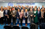Integrantes de las listas del PP para el próximo compromiso electoral.