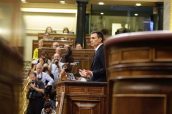 Pedro Sánchez, candidato a la Presidencia del Gobierno en el debate de la Moción de Censura